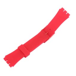 Watch strap accessories compatible for Swatch 17mm19mm colorful silicone rubber waterproof wristband bracelet for men and women
