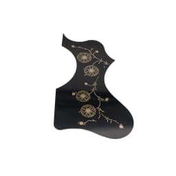 EJ200 Left and Right Hand Folk Acoustic Guitar Protection Pickguard Anti-scratch Plate With Gold Flower Pattern