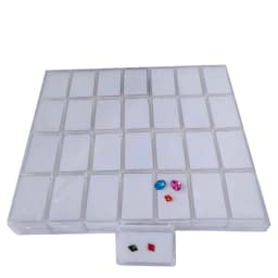50Pcs Loose Diamond Storage Box Clear Gemstone Organizer Case Charm Holder Bead Container Piercing Jewelry Gem Stone Display Box