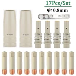 MB-15AK 15ak Coating Protection Anti-stick Gas Nozzle Holder Contact Tips 0.8/1.0/1.2mm Mig MAG Welding Torch Accessoriess