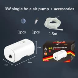 Ultra Silent Aquarium Air Pump Air Compressor Oxygen Airpump Single & Double Outlet 110-240V Adjustable Air Volume Water Pump