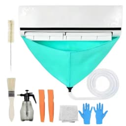 8/6/1pcs Air Conditioning Cleaning Kit Leak-proof Cover Full Set of Air Conditioner Cleaner with Water Pipe Clean Tools