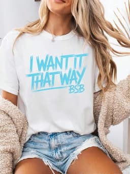 I Want It That Way BSB Backstreet Boys Vintage Music T-Shirt