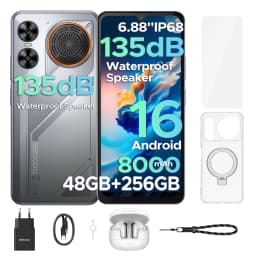 Doogee M30 Smartphone 135Db Speaker Android 16 8000Mah Battery 6.88'' Screen 48Gb Ram (6Gb +42Gb) 256Gb Rom Unisoc T7280 Nfc