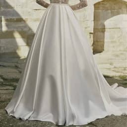 Luxury Satin Detachable Train Wedding Removable Skirt for Dresses Bridal Party Prom Overskirt Customized