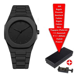 Classic Middle Eastern Arabic Numeral Dial Blue Gold Quartz Watch for Men's Casual TPU Plastic Waterproof Watch Can Customize