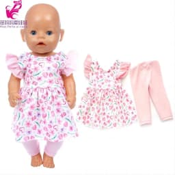 43 CM Baby Doll Clothes Pajama Set Jacket Coat 17 Inch Dolls Jeans Children Gift Toys Outfit