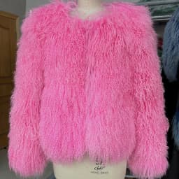 YOLOAgain Plus Size Dark Brown Mongolia Sheep Fur Jacket Women Real Fur Jacket Female Winter Warm Outerwear