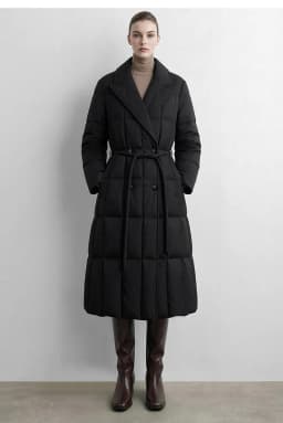 Amii Women's A-Line Down Jacket Lapel Collar Lightweight Warm Slim Fit Commuter Minimalist Women's Winter Down Jacket 12644006