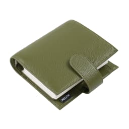 Moterm Luxe 2.0 Series Pocket Size Planner Pebbled Grain Leather A7 Notebook with 30MM Ring Mini Agenda Organizer Diary Notepad