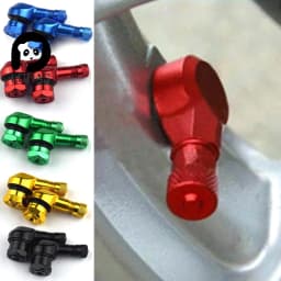 1Pcs Motorcycle Valve Stems Rim 90 Degree Angle Aluminum Alloy Valve Wheel Tire Tubeless Valve Caps For Rim Wheel Parts