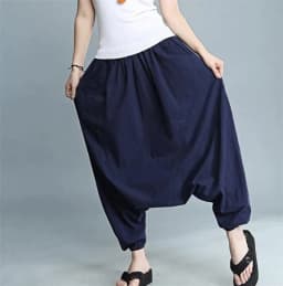 Plus Size Cotton Linen Solid Harem Pants Women Elastic Waist Casual Lantern Trousers 2026 New Pantalon Femme Harakuju Clothes