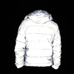 Thermal-Insulated Reflective Parka Jacket Unisex Winter Coat Detachable Hood Night Commuting Safety Outerwear Cycling Outdoor