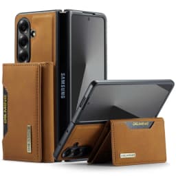 DG.MING Leather Wallet Phone Case for Samsung Galaxy Z Fold 8 Ultra 7 6 5 4 3 fold7 fold6 fold5 Cards Holder Funda Cover Hoseje