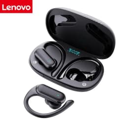 Original Lenovo  Wireless Business Headphone Ear-Hook HIFI Bass Noise Cancelling Earphone With Mic Earbuds Sport Game Headse