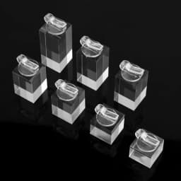 Clear Acrylic Crystal Ring Holder Jewelry Holder Display Finger Ring Stand Single Ring Display Support Holder Decorative