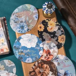 Journal GO 10pcs Large Size Flower Blooms Stickers for Scrapbooking Background Decoration Journal Card Album diy Materials
