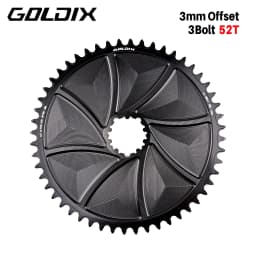 GOLDIX 3-Bolt MTB/Road Bike Chainring Wide and Narrow Teeth AERO Chainring CNC Hollow Cutting Machining for SRAM 3 Bolt Crankset