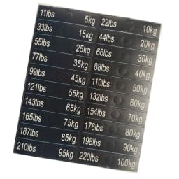 Weight Stickers Self-Adhesive Weight Stack Labels Gym Equipment Weight Plate Sticker Fitness Equipment Stickers