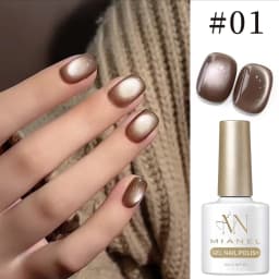 10ML 1-10PCS Winter New Style Hot Selling Black Nails Brown Nails Glass Bead Magnet Cat Eye Nail Polish Nail Set Nail Supplies