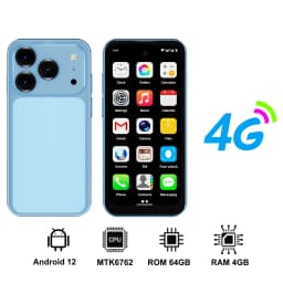 SERVO 19Air 4G LTE Pocket Mini Smartphone Android 12 OS 3.88" HD Screen 6GB+128GB Dual SIM GPS OTG Play Store Small Mobile Phone