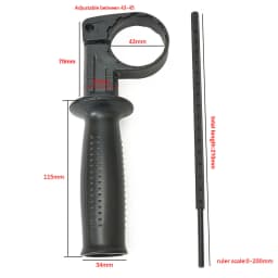 Newest Protable High Quality Handle Black Drill For Electric Drill Grinding Machine Handle Hammer Handle Impact Side