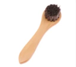 1PC Handle Dashboard Details Polishing And Cleaning Brush Horse Hair Wood Brush Leather Shoe Care And Cleaning Shoe Brush