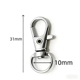 5/50/100PCS Swivel Clasps Lanyard Snap Hooks Key Chain Clip Hook Metal Lobster Claw Clasp for Keychain Sewing Jewelry DIY Crafts