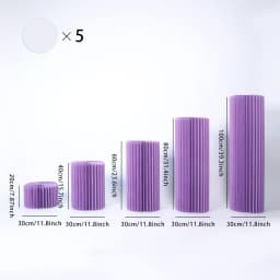 Foldable Paper Columns Display PedestalStand Cylinder Pedestal Stand Cardboard Flower Stand Dessert Table Wedding Birthday Party