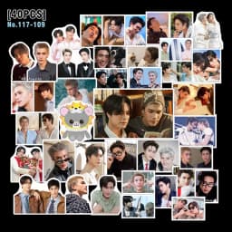 40PCS Thai BL CP JoongDunk GeminiFourth Sticker Pack Waterproof Art Stickers for Suitcase, Computer, Journal, Stationery