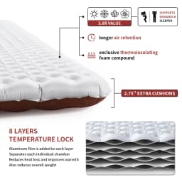 Naturehike Camping Mat 3.5/4.6/5.8/8.8 High R Value Ultralight Warm Inflatable Mattress Outdoor Portable Folding Inflatable Mats