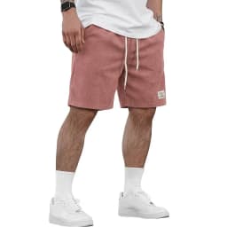 Mens Summer Solid Color Casual Shorts and Lightweight Beach and Fitness Bottoms Loose Fit Work Gym Shorts for Everyday Wear