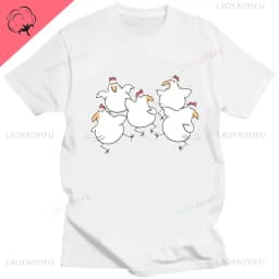 ME SUDA LA POLLA Cute Chicken Cartoon Print Tshirt Men Women Casual Cotton Unisex Sports Top T Shirt Streetwear Creativity Shirt