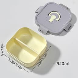 WORTHBUY Portable Plastic Lunch Box With Compartment Microwave Safe Fruit Salad Lunch Container Kid Student Leak-proof Bento Box