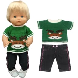 Nenuco Baby Doll Clothes Sweater Hat Scarf Ropa Y Su Hermanita 40cm Baby Doll Outwear Winter Warm Set