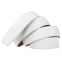 3.5cm Belt No Buckle Cow Genuine Leather Belt Body for Automatic Buckle High Quality Black White Belts Without Buckle Cowskin