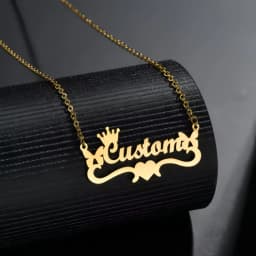 Personalized Customization of Name Pendant Necklace with Different Fonts and Styles for Perfect Party and Holiday Gifts Family