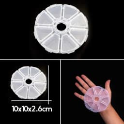 Rectangle Round Square Transparent Plastic Carrying Case For Bead Compartment Adjustable Container Jewelry Storage Box Wholesale