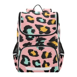 New Schoolbag Children Backpack Girl Primary Rainbow leopard tie-dye reflective stripe Book Bag Multi Pockets Japanese Backpacks