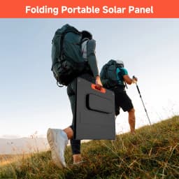 RVPOZWER 100W Rigid Monocrystalline Solar Panel Integrated Design IP68 Waterproof 25.5% High Efficiency Portable Solar Charging Panel for Power Station RV Outdoor Camping Home Off Grid Power