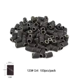 50/100pcs Nail Sanding Ring Bands Electric Manicure Nail Drill Bits 80/120/180/240 Grit UV Gel Polish Removal Accessory Tool