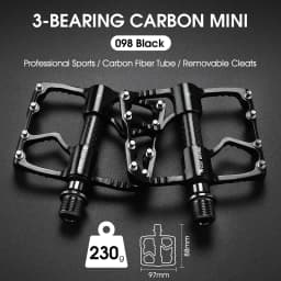 WEST BIKING Bicycle Pedal Three Bearing MTB Road Bicycle Pedal Aluminum Alloy Anti Slip Universal Bicycle Accessories