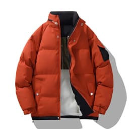 2026 winter casual down cotton jacket Men's short cotton coat trendy solid color thicken warm women's coat youth winter jacket