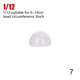 1/3 1/4 1/6 1/8 1/12 Doll-specific Wig Headgear Silicone Anti Slip Anti Staining Fixed Hair Headgear Doll Toys Accessories