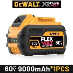 DeWALT 100% Original Battery 20V/60V 9000mAh MAX FlexVolt for DCB606 DCB205 DCB206 DCB209 DCB182 Power Tool Air Transport
