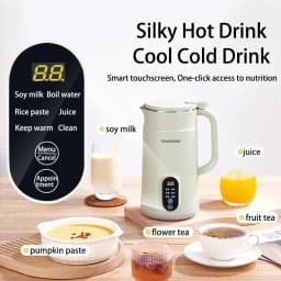 SUNATUR 600w Soybean Milk Maker - 800ml Heated Wall Breaking Machine, for Nut Vegetable (HB-B6K)