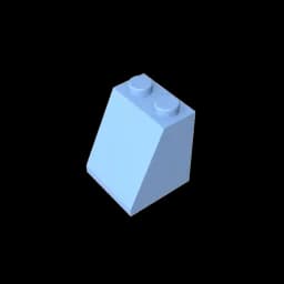 Gobricks GDS-620 ROOF TILE 2X2X2/65 DEG. compatible with lego 3678 children's DIY Educational Building Blocks