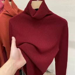Classic Women's Turtleneck Sweaters Warm Pullover Basic Slim Korean Casual Fall Winter Elegant Knitted Tops All Match Jumper