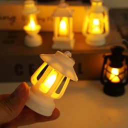 1/5pcs Vintage Lantern Mini Retro Led Light Battery Operated Lighting Decorative Oil Lamp for Holiday Christmas Gifts Home Decor