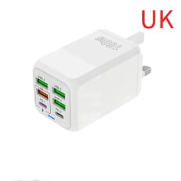 150W 6-Port PD QC3.0 USB C Wall Charger Super Fast Charging Station For iPhone 15 16 Pro Samsung S24 iPad Xiaomi Huawei OnePlus